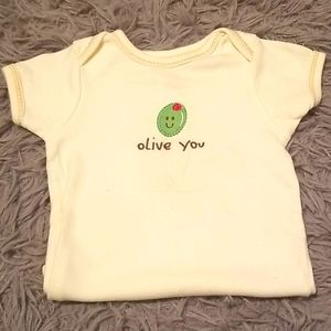 I Love You Organic Onesie